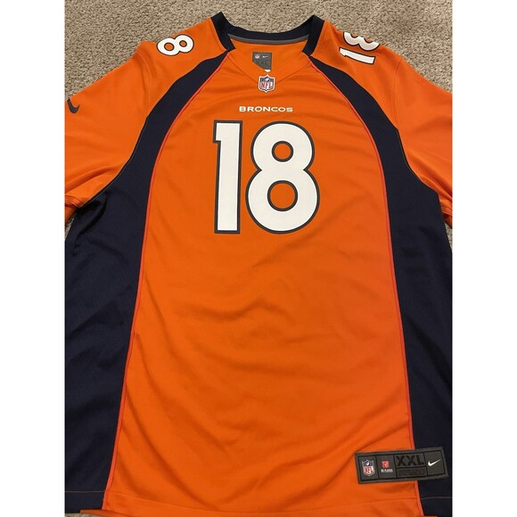 Nike Peyton Manning #18 Denver Broncos NFL Football Jersey Mens XXL - Picture 3 of 4